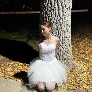 White swan dress